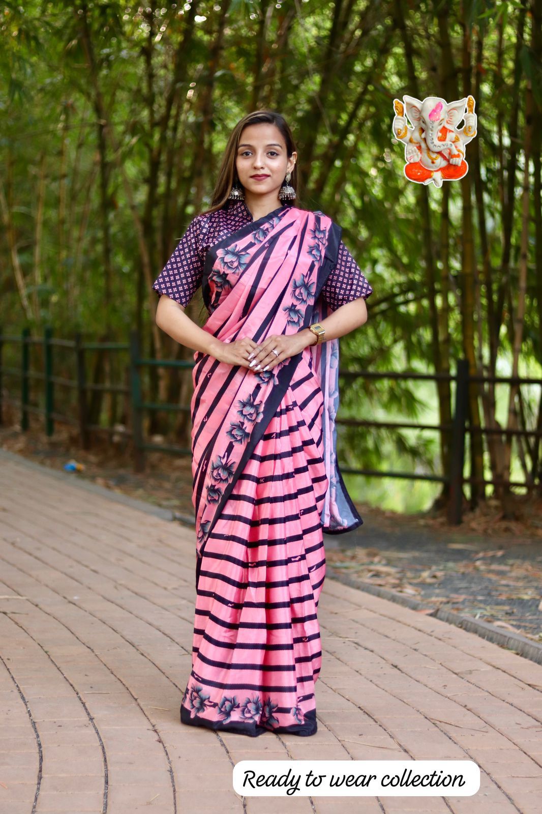 Exclusive Collection - Digital Print Chinon Silk Saree