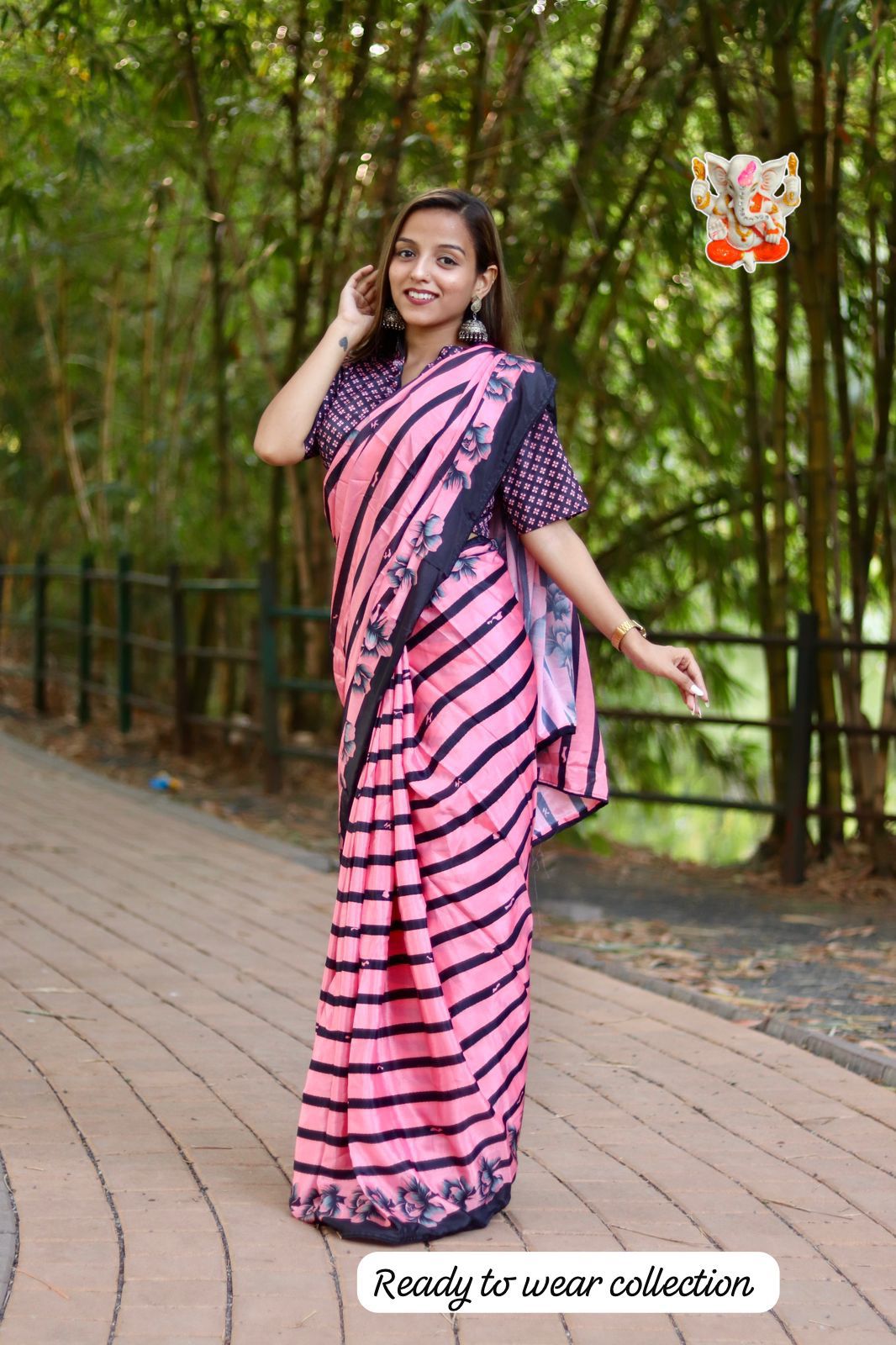 Exclusive Collection - Digital Print Chinon Silk Saree