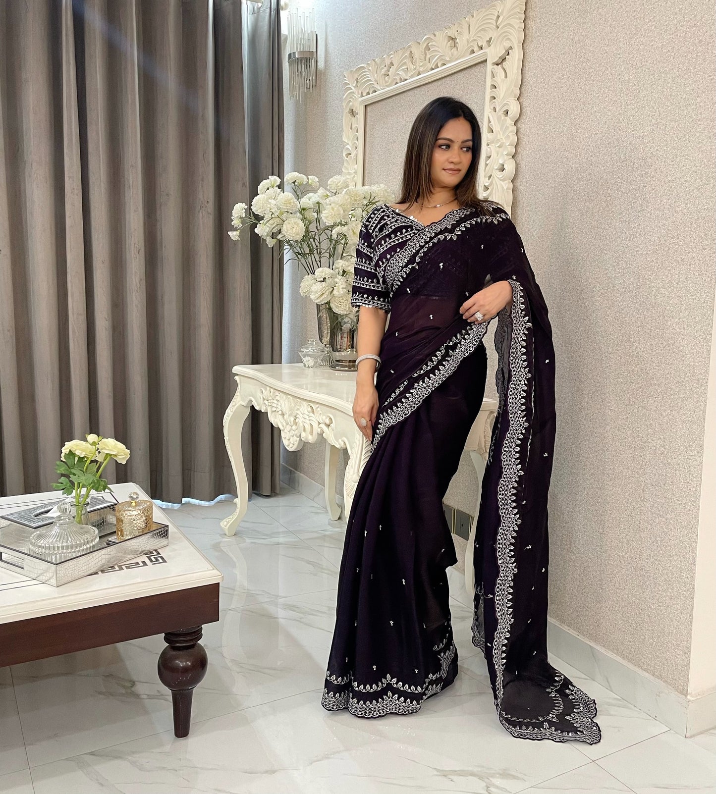 Stunning Sequins Saree Collection | Party Wear Saree